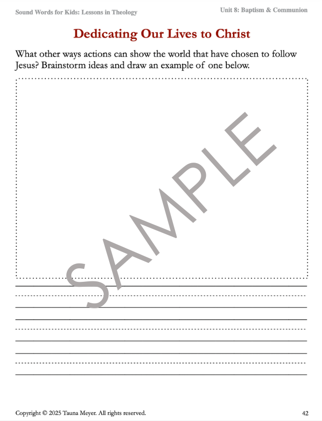 Baptism & Communion (Sound Words for Kids: Lessons in Theology, Unit 8)