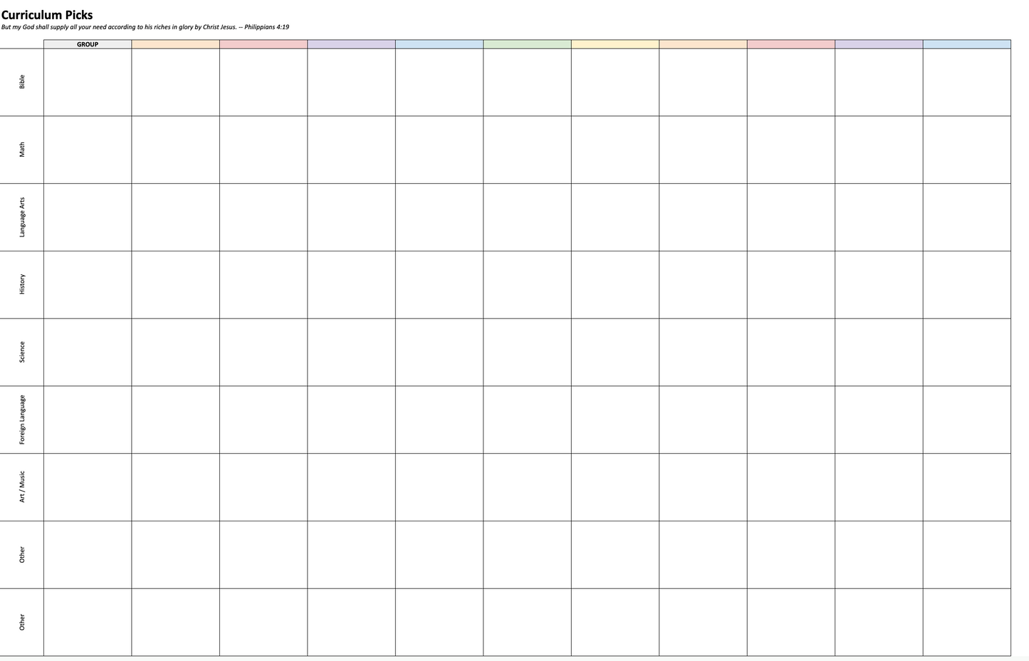 ⭐️NEW!⭐️ Rhythms & Routines Homeschool Planner -- Google Sheets Edition