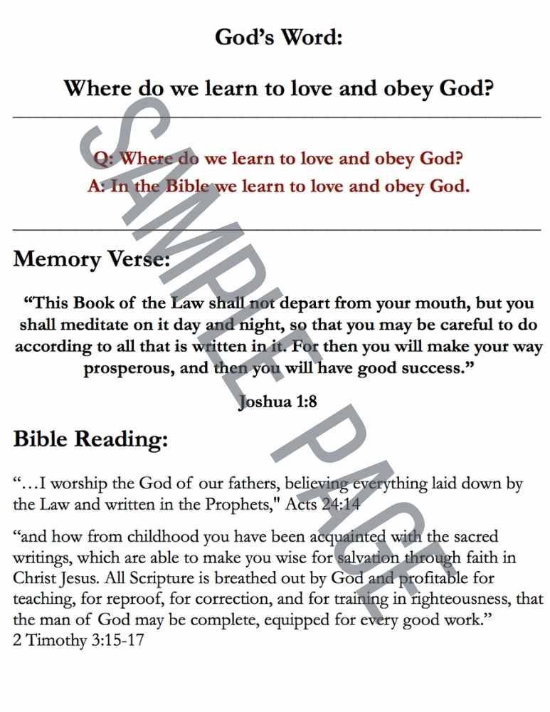 God's Word (Sound Words for Kids: Lessons in Theology, Unit 6)