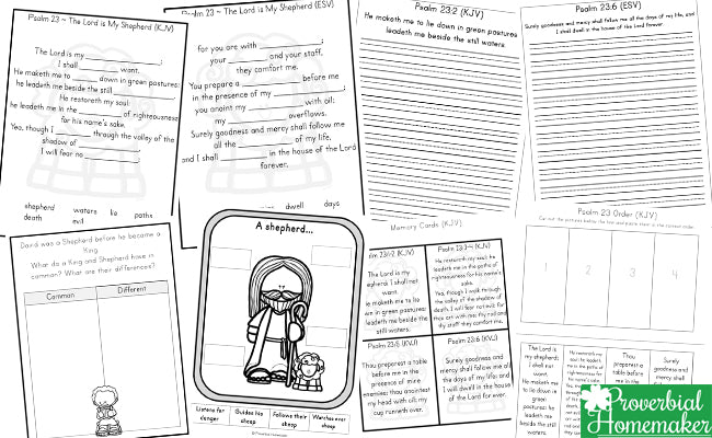 Psalm 23 Printable Pack