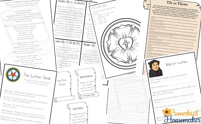 Reformation Day Printable Pack