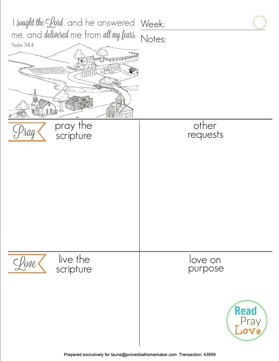 1 Year of Praying the Scripture for Character (ESV and KJV)
