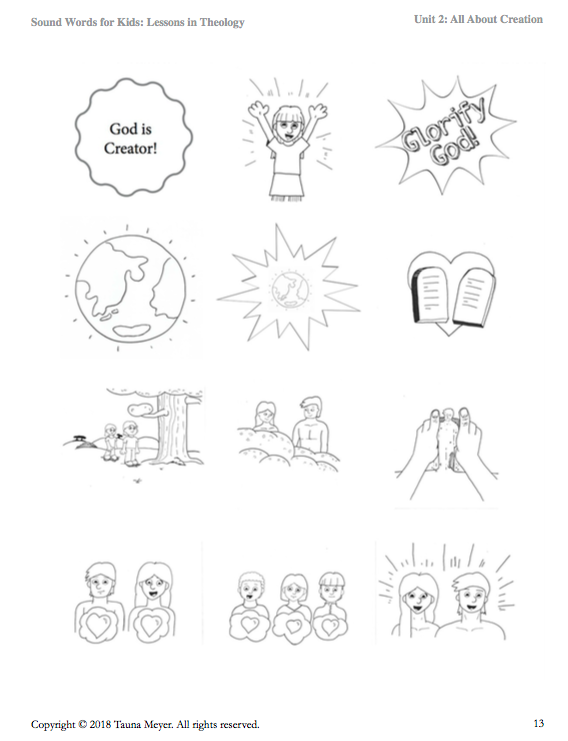 All About Creation (Sound Words for Kids: Lessons in Theology, Unit 2)