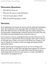 All About Creation (Sound Words for Kids: Lessons in Theology, Unit 2)