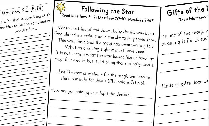 Three Kings Printable Pack & Bible Study