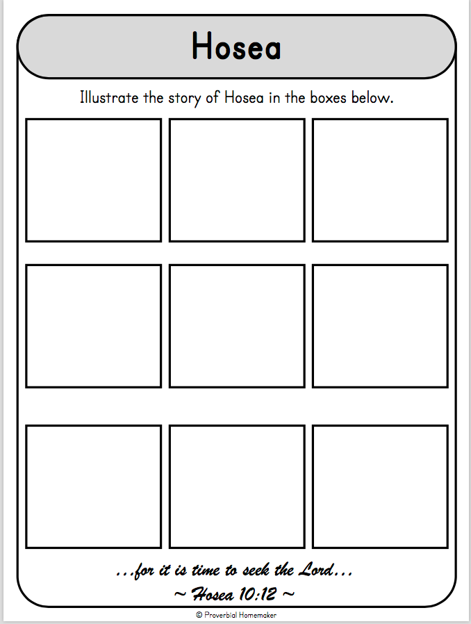 Minor Prophets Bible Lesson Printable Pack