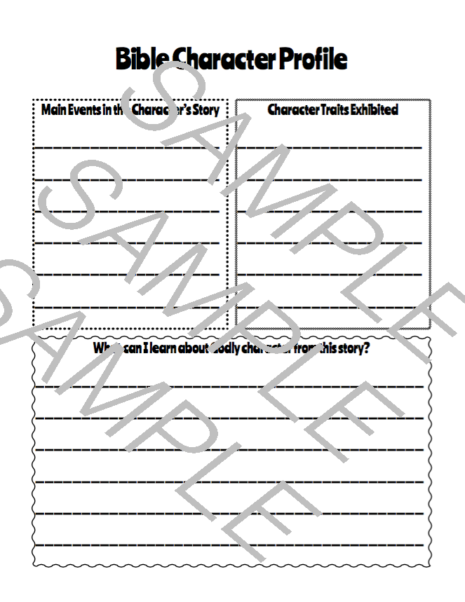 Heroes of the Bible Brick Challenge & Character Study