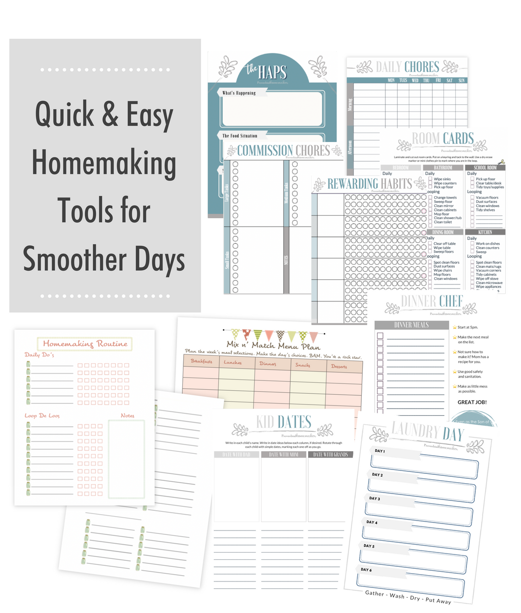 Quick & Easy Homemaking  Tools for Smoother Days