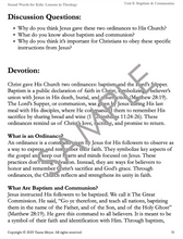 Baptism & Communion (Sound Words for Kids: Lessons in Theology, Unit 8)