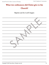 Baptism & Communion (Sound Words for Kids: Lessons in Theology, Unit 8)