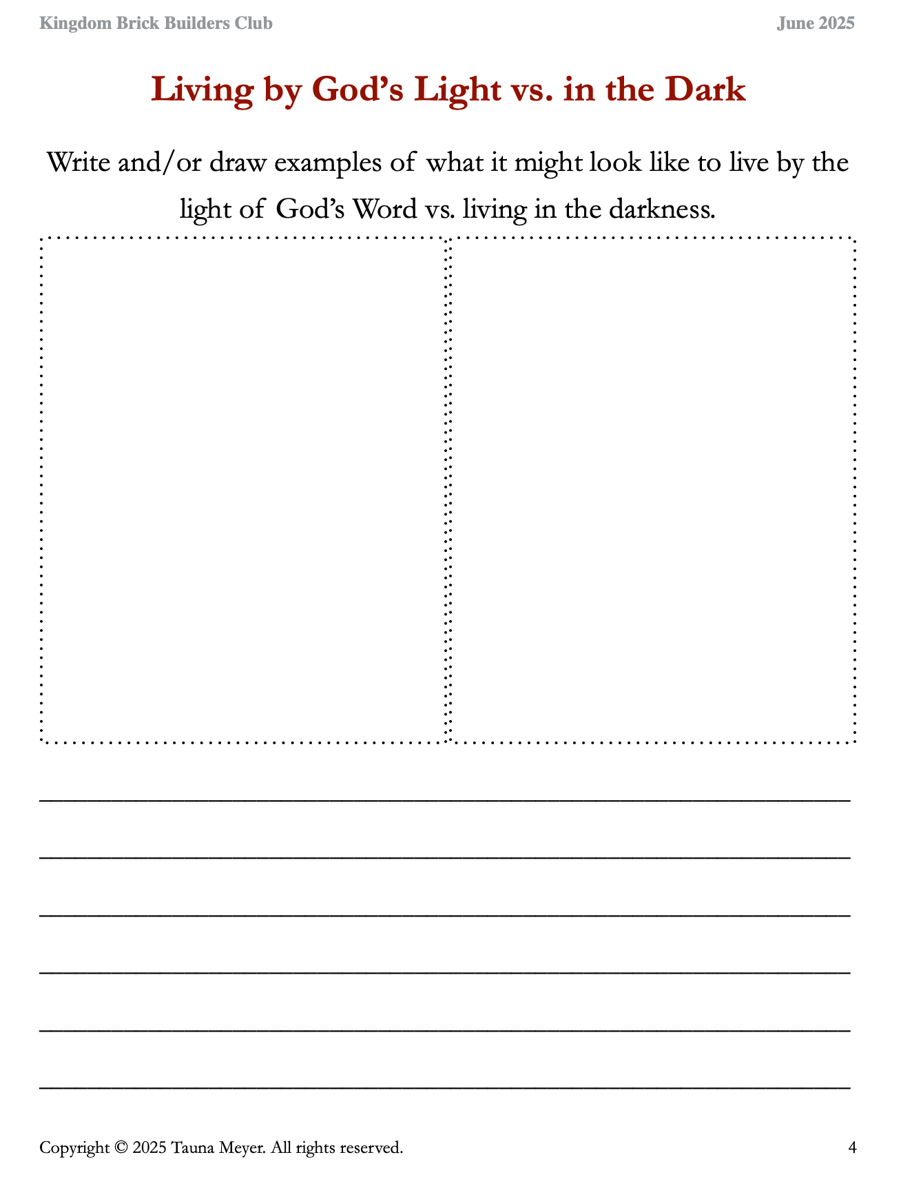 Kingdom Brick Builders Club - Monthly Membership