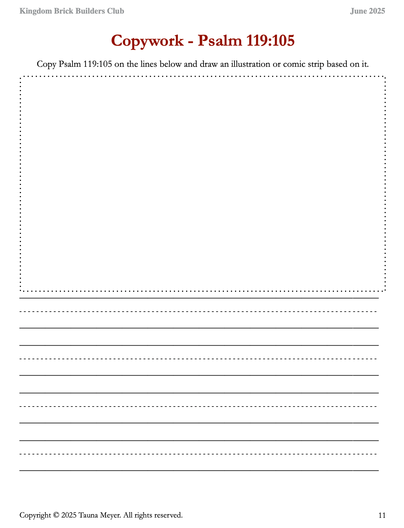 Kingdom Brick Builders Club - Monthly Membership