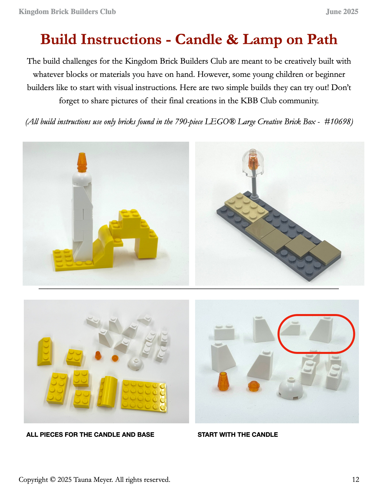 Kingdom Brick Builders Club - Monthly Membership