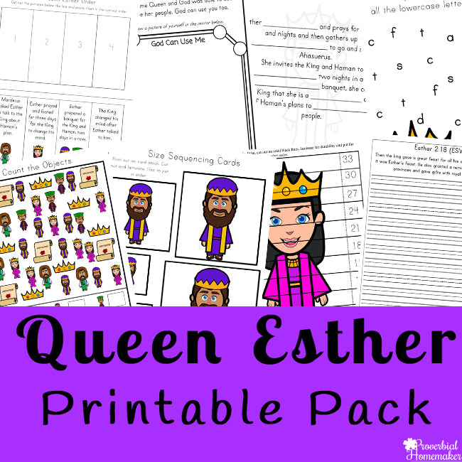 Queen Esther Printable Pack