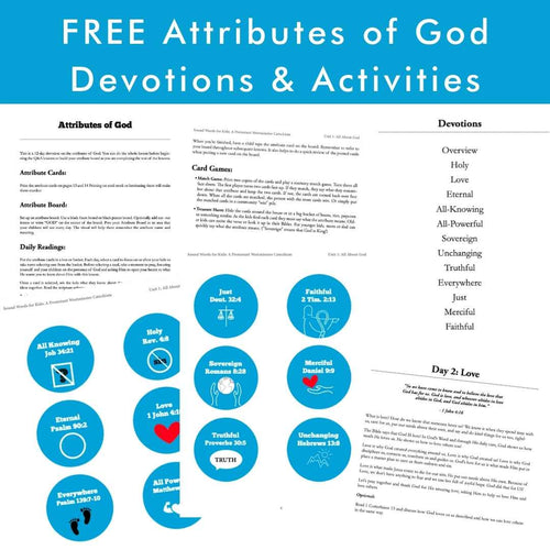 Free 12-Day Attributes of God Devotion & Activities