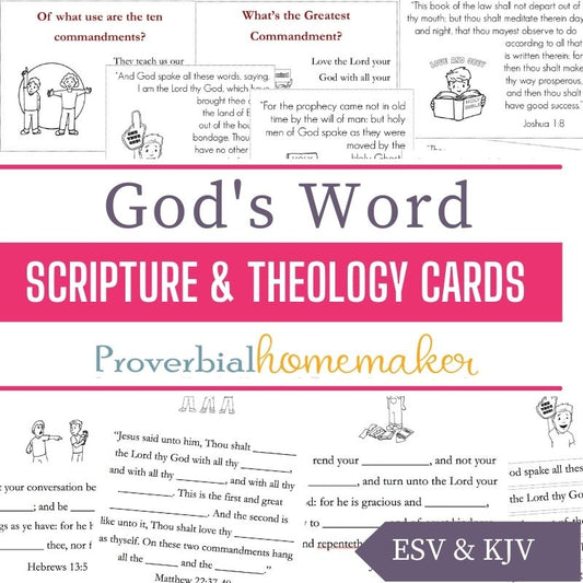 Scripture & Theology Cards: God's Word