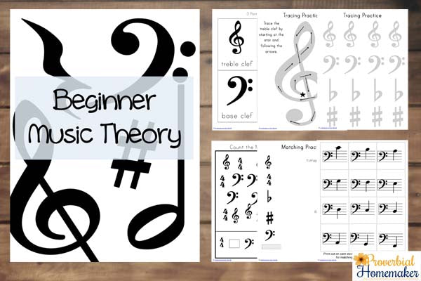 Beginner Music Theory Printable Pack