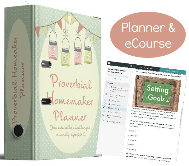 Proverbial Homemaker Planner & eCourse - digital Resources I recommend!