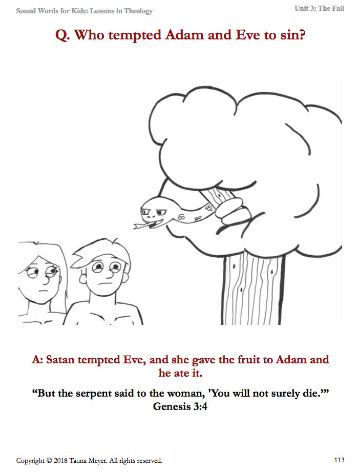 The Fall (Sound Words for Kids: Lessons in Theology, Unit 3)
