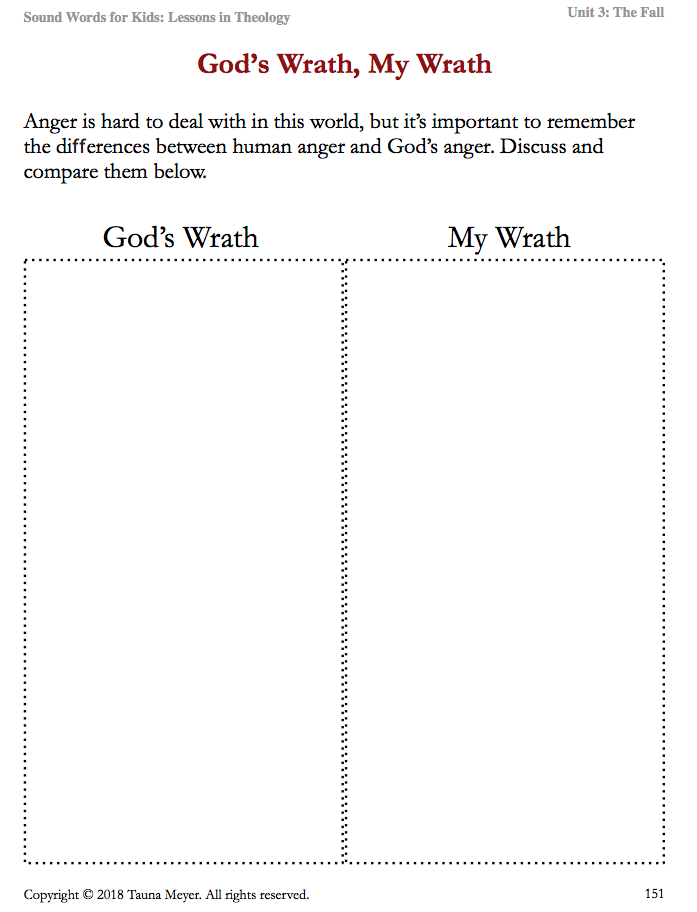 The Fall (Sound Words for Kids: Lessons in Theology, Unit 3)