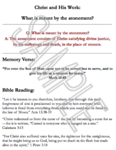 Christ and His Work (Sound Words for Kids: Lessons in Theology, Unit 5)