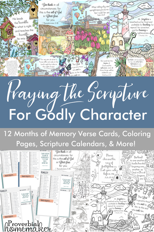 1 Year of Praying the Scripture for Character (ESV and KJV)